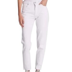 Hudson Bettie High Waist Tapered Jeans White Size 31 NWT